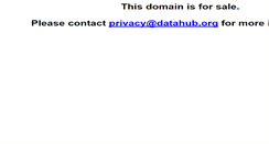 Desktop Screenshot of datahub.org