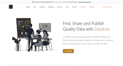 Desktop Screenshot of datahub.io